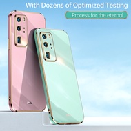 Huawei P30 Pro P30 Lite/P20 Pro P20 Lite Ultrathin 6D Square Electroplating Cover Soft Silicone Phone Case