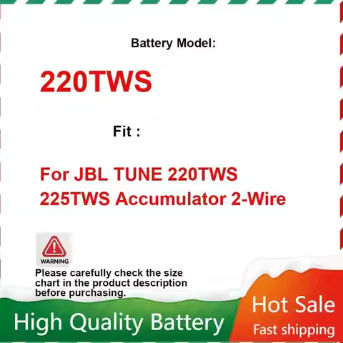 New 3.8V 25mAh Replacement 6sp040719 Battery for JBL TUNE 225TWS, 220TWS, TUNE 220 225 TWS Headset A