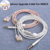 Strongaroetrtr HiFi Earphone Upgrade Cable MMCX 3.5mm 1.2m Silver Plated Cable For IE200/IE300/IE600