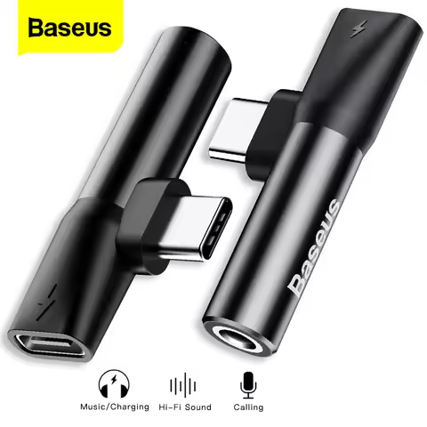 Baseus USB Type C to 3.5mm Jack Adapter For Xiaomi Mi 10 Huawei P40 P30 Type-C OTG Charging Cable Ja