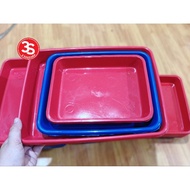 3-Piece Square Tray Square Plastic Tray Multipurpose Square Tray/