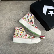 Converse CTAS Lift Platform Festival Smoothie Unisex Sneakers - Egret/Egret/Green Beam