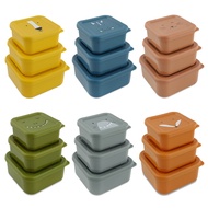 Belgium [Trixie] Animal Shaped Snacks Square Box 3-Piece Set Infant Tableware Children Lunch