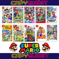 Nintendo Switch - Popular Super Mario Bros Collection: Party Superstars / Kart 8 Deluxe / Odyssey / Wonder / Make / RPG