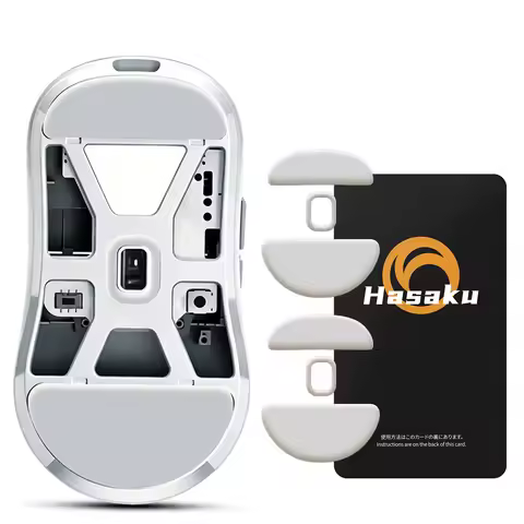 2 Sets HASAKU Rounded Curved Edges Gaming Mouse Feet Skates for Pusar X2N CrazyLight Wireless Mouse 