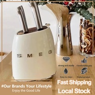 SMEG Knife Set Kitchen Knife Stainless Steel  kitchen knife Set with Holder Stainless Steel knife Se