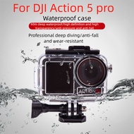 For DJI Action 5 PRO/4/3 Waterproof Case, Action Camera Diving Protection Case Accessories