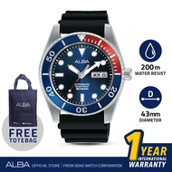 Jam Tangan Pria Alba AL4425 Silicone Automatic AL4425X1