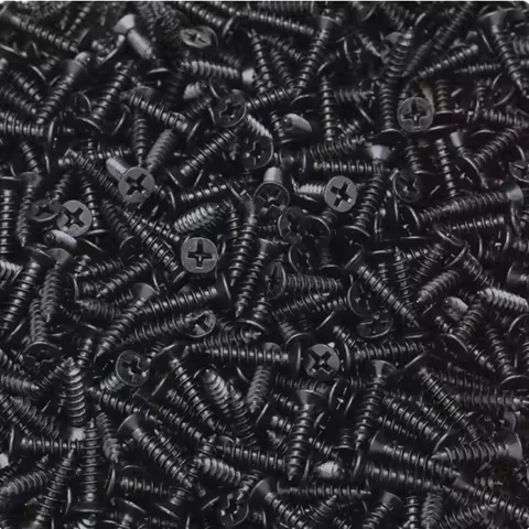 M1 M1.2 M1.4 M1.5 M1.6 M1.7 M1.8 M2 M2.3 M2.6 M3 M3.5 M4 Black Cross Flat Head Sheet Metal Screws Se