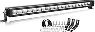 Willpower 23 inch 60W LED Light Bar with DT Connector,6000 Lumens Single Row Spot Flood Beam Driving
