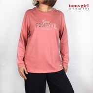 Toms Girl Women's Long Sleeve Loose Cut with Print G61-518