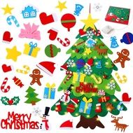 YCoisini Felt Christmas Tree for Toddlers, 3.2ft My First Christmas Tree for Kids, 34 Ornaments Wall