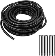 8mm*11.6mm Flexible Electrical Tubing-19.69 ft Cord Protector Electric Wires Covers, Automotive Wire