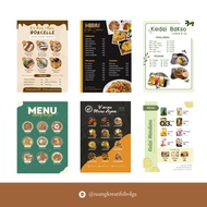 Print Food and Drink Menu Design