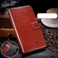 Flip Phone Case Sharp Aquos Sense 10 9 Leather Classic Vintage Kickstand Cowhide Cover for Sharp Aqu