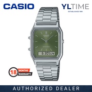 [MARCO Warranty] Casio Lady AQ-230A-3AMQYDF Analog-Digital Quartz Watch (100% Original & New)