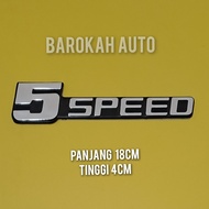 emblem 5speed untuk mobil daihatsu taft feroza