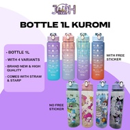 1L Sports Large Capacity Water Bottle School Girl Children Kawaii Cute Drinking Cup Water Bottle Kid