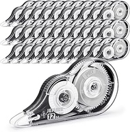 JEFURE 30 Pcs Correction Tape, 39.37 Ft White Wrong Out Tear-Resistant Bulk, Instant Corrections Eas