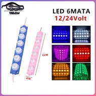 LED 6 MATA BESAR 12 VOLT DAN 24 VOLT Lampu LED 6 mata variasi motor mobil truk bus