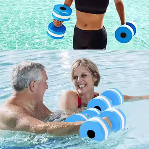 Aquatic Dumbells EVA Water Floating Dumbbells Pool Weights Dumbbells Pool Resistance Fitness Equipme