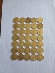 香港:前殖民地:(銅5毫硬幣):風水錢:(全部1980年):小皇冠:女皇頭:共35個