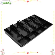 MOLIHA Cash Register, Plastic ABS 15.9"D X 9.6"W X 1.42"H Drawer Insert Tray, 5 Bill/4 Coin Compartm
