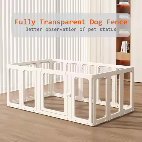 Transparent Dog Playpen Safety Puppy Dogs Fence Accessories Dogs Pet Barrier Enclosure Indoor Pets B