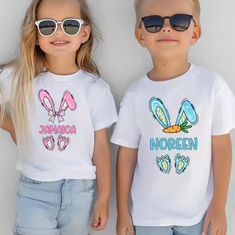 Personalized Easter Shirts for Kids Matching Shirts Cousin Crew Easter Tees Toddler Easter Siblings 