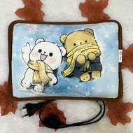Bantal Penghangat Couple Bear - SIAP PAKAI - Bantal Kompres Kesehatan - Terapi Air Panas Elektrik - 