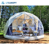Litong China manufacturer white hotel tent PVC clear domes tent glamping dome event party tents for 