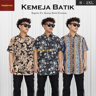 KEMEJA BATIK LELAKI LENGAN PENDEK Batik Shirt Baju Batik Lelaki Size Malaysia Batik Indonesia