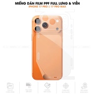 PPF Film Sticker for iPhone 17 Series Full Back Border | PPF Anti-Scratch Film for Comprehensive Pro