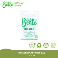 Belle Plastic Ice bag 4x12, 3x10 available size (100pcsx20packs total of 2000pcs/Ream