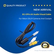 Audio Visual Cable EG-CP14 AV for Nikon Digital SLR D3200, D3300, D5000, D5100, Coolpix Camera