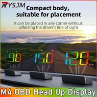 M4 Digital Speedometer KM/H MPH Head-up Display Car HUD OBD Windshield Projector Speed Alarm Auto El