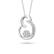 SK Jewellery Eternal Bond 14K White Gold Diamond Pendant