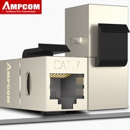 Ampcom CAT7 khớp nối Keystone Jack CAT7 RJ45 khớp nối nội tuyến giắc cắm Keystone sheilded RJ45 thẳn