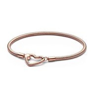 Fit Original PANDORA Charm 925 Silver Logo T-shaped O-shaped Close Set Classic Womens Bracelet Weddi