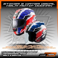 DOHAAN MOTIF HELMET STICKERS & WATER DECAL