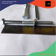 WHITE BOLT NUT M6 X 80 BMP M6X80/ M6X80 WHITE BOLT BMP M6 X 80 KEY 10 LENGTH 8CM 8 CM DIAMETER 6MM G