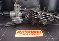 blok rx king yp1 os 50 original set karburator mikuni TMX 35 japan set