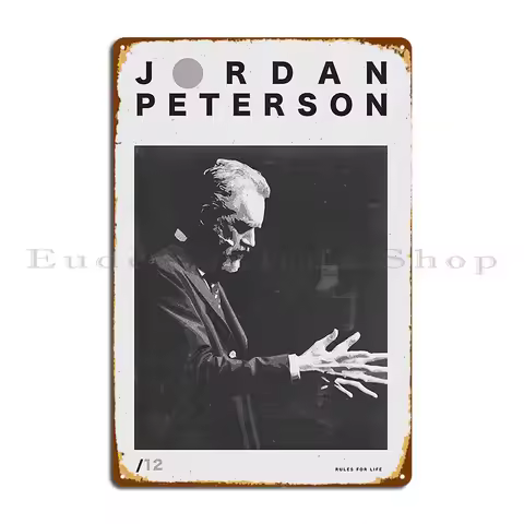 Jordan Peterson Metal Plaque Party Plaques Personalized Character Club Tin Sign Poster