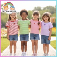 Tinytreasures19 Fashionable OOTD Top Blouse for Girls| 6mo-5yrs old| Silk Top | Slightly Stretchable