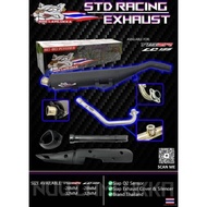 NOO LAMLUKKA NLK KING DRAG Exhaust Standard Racing EX5 WAVE125 LC135 Y15 Y15ZR v1 v2 LAGENDA SRLZ SR
