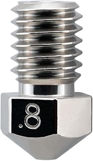 Micro Swiss Plated Wear Resistant Nozzle RepRap - M6 Thread 1.75mm .8mm (All Printers with a E3D V4 