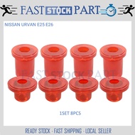 1SET 8PCS SILICONE REAR LEAF SPRING BUSH -NISSAN URVAN E25 E26
