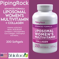 Piping Rock Liposomal Women's Multivitamin Collagen 200 Softgel Wanita