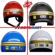 ▤HELMET MS88 ORIGINAL TOPI With VISOR MS 88 Motorcycle TALI MERAH RED LINE SIRIM BOGO