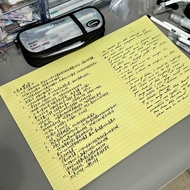 KAISA A3 Yellow Grid Paper Notebook Student Draft Book Large Thickened Business Supplies Simple Styl